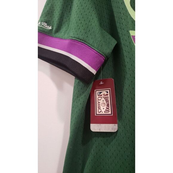 MITCHELL &‎ NESS MILWAUKEE BUCKS #34 Ray Allen Sz Large Crew-neck JERSEY NBA NWT - Picture 6 of 9